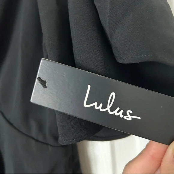 Lulu’s with this kiss black flutter sleeve mini dress - Picture 6 of 10